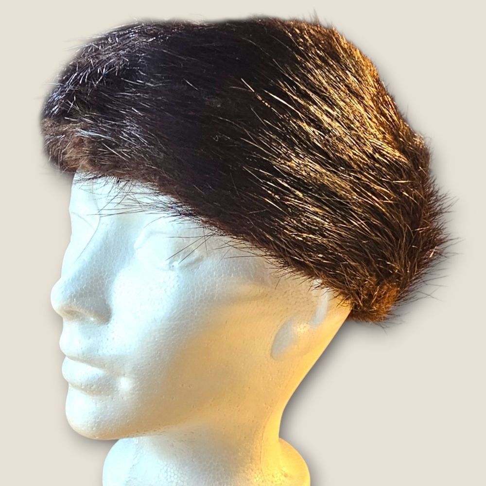 Vintage Rich Dark Brown Fur Hat – Classic Winter Style 🤎✨